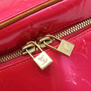 LOUIS VUITTON Monogram Vernis Sullivan Vertical Bag Pink M91259 LV Auth 125628A-16