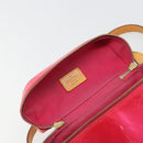 LOUIS VUITTON Monogram Vernis Sullivan Vertical Bag Pink M91259 LV Auth 125628A-17