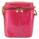 LOUIS VUITTON Monogram Vernis Sullivan Vertical Bag Pink M91259 LV Auth 125628A-2