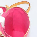 LOUIS VUITTON Monogram Vernis Sullivan Vertical Bag Pink M91259 LV Auth 125628A-20
