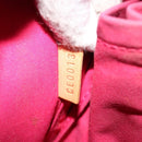 LOUIS VUITTON Monogram Vernis Sullivan Vertical Bag Pink M91259 LV Auth 125628A-23