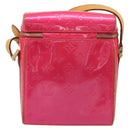 LOUIS VUITTON Monogram Vernis Sullivan Vertical Bag Pink M91259 LV Auth 125628A-3