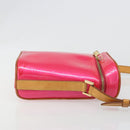 LOUIS VUITTON Monogram Vernis Sullivan Vertical Bag Pink M91259 LV Auth 125628A-4