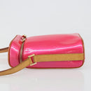 LOUIS VUITTON Monogram Vernis Sullivan Vertical Bag Pink M91259 LV Auth 125628A-5