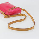 LOUIS VUITTON Monogram Vernis Sullivan Vertical Bag Pink M91259 LV Auth 125628A-7