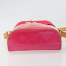LOUIS VUITTON Monogram Vernis Sullivan Vertical Bag Pink M91259 LV Auth 125628A-9