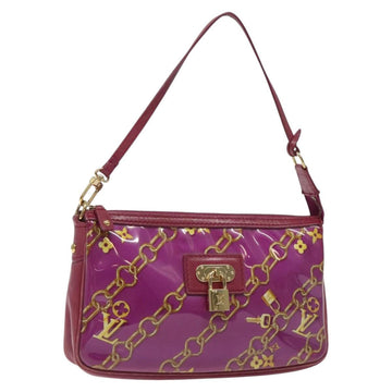 LOUIS VUITTON Monogram Charm Pochette Accessoires Fuchsia M95160 LV Auth 125630V