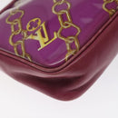 LOUIS VUITTON Monogram Charm Pochette Accessoires Fuchsia M95160 LV Auth 125630V-14
