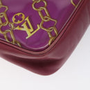 LOUIS VUITTON Monogram Charm Pochette Accessoires Fuchsia M95160 LV Auth 125630V-16