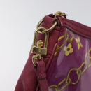 LOUIS VUITTON Monogram Charm Pochette Accessoires Fuchsia M95160 LV Auth 125630V-18