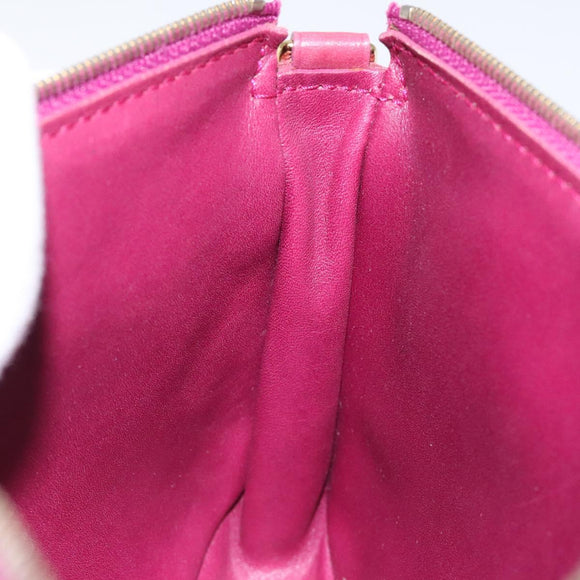 LOUIS VUITTON Monogram Charm Pochette Accessoires Fuchsia M95160 LV Auth 125630V