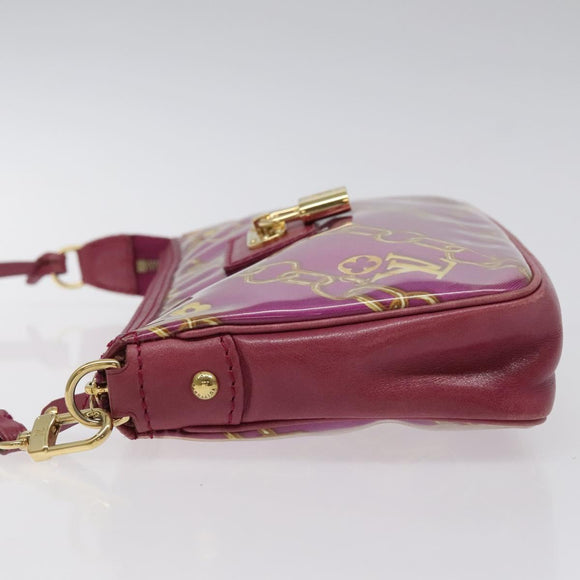 LOUIS VUITTON Monogram Charm Pochette Accessoires Fuchsia M95160 LV Auth 125630V