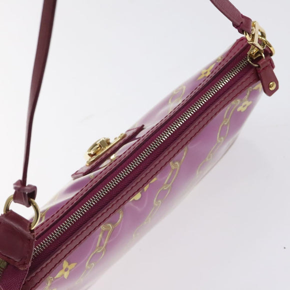 LOUIS VUITTON Monogram Charm Pochette Accessoires Fuchsia M95160 LV Auth 125630V