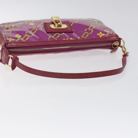 LOUIS VUITTON Monogram Charm Pochette Accessoires Fuchsia M95160 LV Auth 125630V