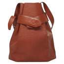 LOUIS VUITTON Epi Sac Depaule GM Shoulder Bag Brown M80193 LV Auth 125631-13