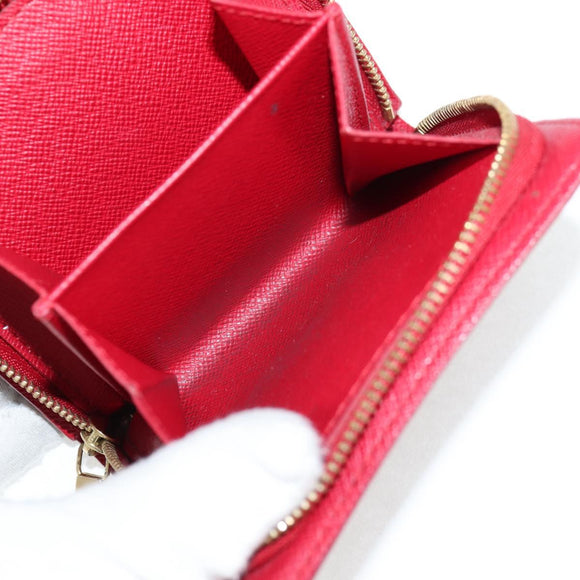 LOUIS VUITTON Monogram Cherry Compact Zip Bifold Wallet M95005 LV Auth 125635V