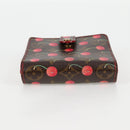 LOUIS VUITTON Monogram Cherry Compact Zip Bifold Wallet M95005 LV Auth 125635V-5