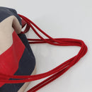 GUCCI Web Sherry Line Backpack Canvas Red Blue 473872 Auth 125637-9