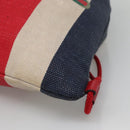 GUCCI Web Sherry Line Backpack Canvas Red Blue 473872 Auth 125637-12