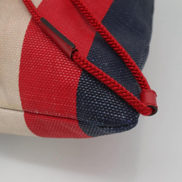 GUCCI Web Sherry Line Backpack Canvas Red Blue 473872 Auth 125637