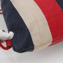 GUCCI Web Sherry Line Backpack Canvas Red Blue 473872 Auth 125637-17