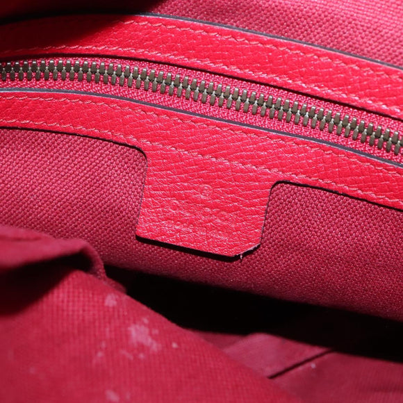 GUCCI Web Sherry Line Rucksack Canvas Rot Blau 473872 Auth 125637