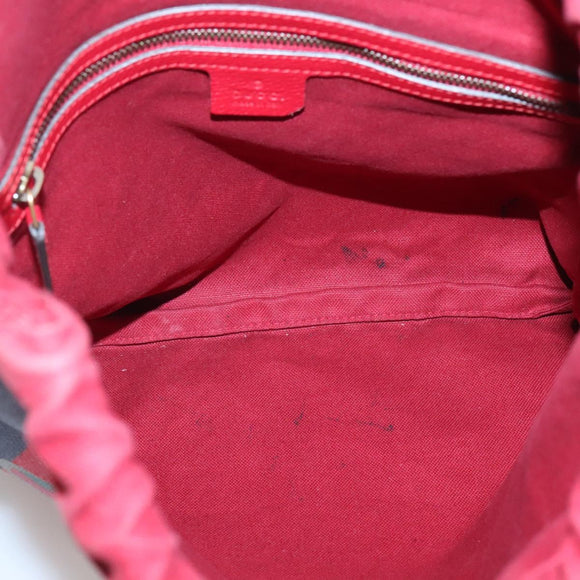 GUCCI Web Sherry Line Backpack Canvas Red Blue 473872 Auth 125637