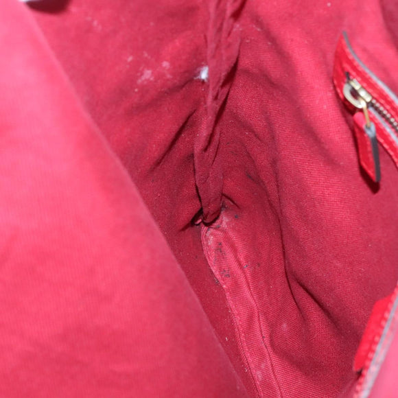 GUCCI Web Sherry Line Rucksack Canvas Rot Blau 473872 Auth 125637