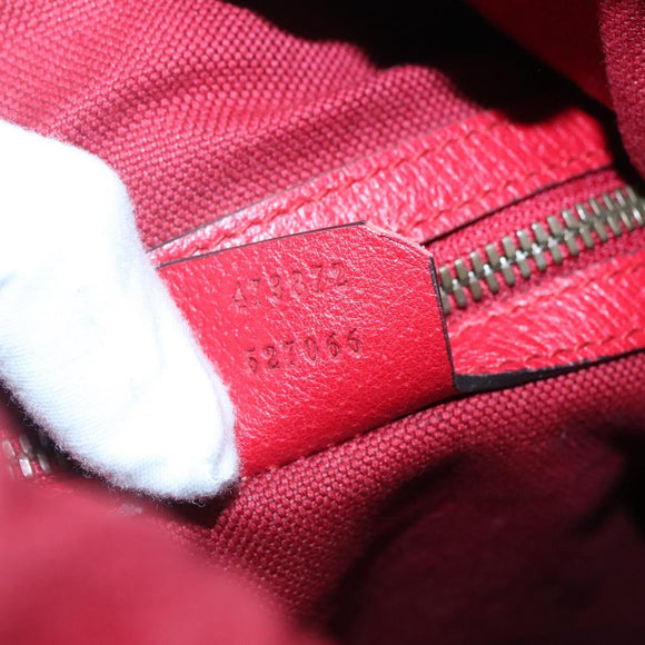 GUCCI Web Sherry Line Backpack Canvas Red Blue 473872 Auth 125637