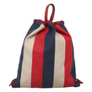 GUCCI Web Sherry Line Backpack Canvas Red Blue 473872 Auth 125637-3