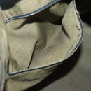 FENDI Zucca Canvas Vanity Pouch Black Brown Gold Auth 125642-22