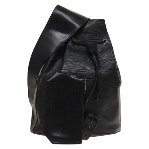 LOUIS VUITTON Epi Sac A Dos Shoulder Bag Black M80153 LV Auth 125647