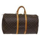 LOUIS VUITTON Monogram Keepall 55 Boston Bag M41424 LV Auth 125651-1