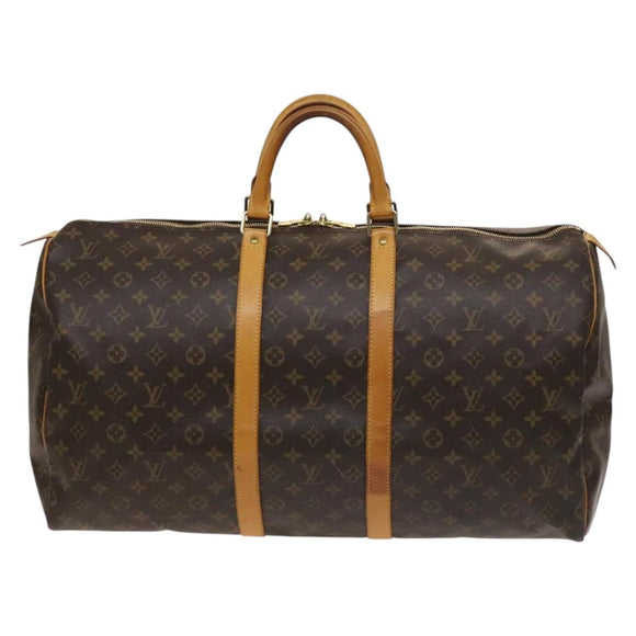 LOUIS VUITTON Monogram Keepall 55 Boston Bag M41424 LV Auth 125651