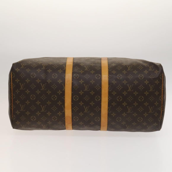 LOUIS VUITTON Monogram Keepall 55 Boston Bag M41424 LV Auth 125651
