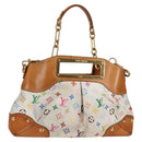 LOUIS VUITTON Monogram Multicolor Judy MM Bag 2Way White M40255 LV Auth 125654-1