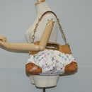 LOUIS VUITTON Monogram Multicolor Judy MM Bag 2Way White M40255 LV Auth 125654-25