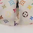 LOUIS VUITTON Monogram Multicolor Judy MM Bag 2Way White M40255 LV Auth 125654-4