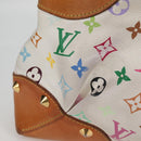 LOUIS VUITTON Monogram Multicolor Judy MM Bag 2Way White M40255 LV Auth 125654-5