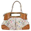 LOUIS VUITTON Monogram Multicolor Judy MM Bag 2Way White M40255 LV Auth 125654-6
