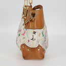 LOUIS VUITTON Monogram Multicolor Judy MM Bag 2Way White M40255 LV Auth 125654-7