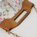 LOUIS VUITTON Monogram Multicolor Judy MM Bag 2Way White M40255 LV Auth 125654-9