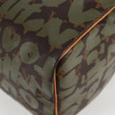LOUIS VUITTON Monogram Graffiti Speedy 30 Bag Green Khaki M92194 Auth 125656AV-15