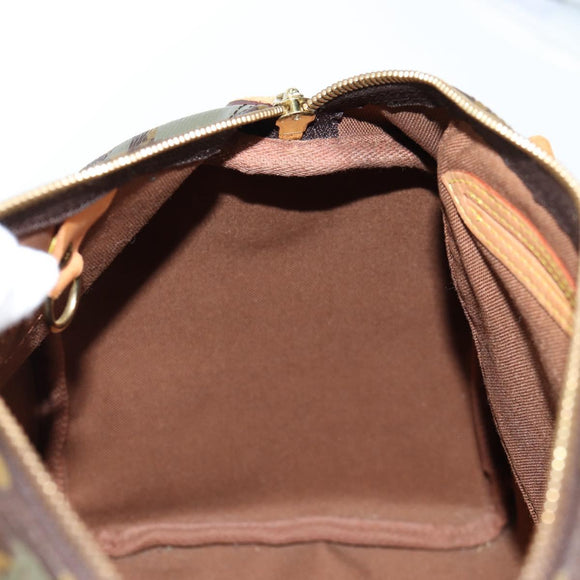 LOUIS VUITTON Monogram Graffiti Speedy 30 Bag Green Khaki M92194 Auth 125656AV