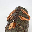 LOUIS VUITTON Monogram Graffiti Speedy 30 Bag Green Khaki M92194 Auth 125656AV-6