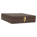 LOUIS VUITTON Monogram Jewelry case Jewelry Box LV Auth 125659SAV-1