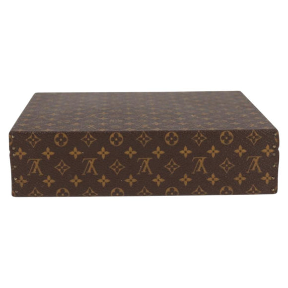 LOUIS VUITTON Monogram Jewelry case Jewelry Box LV Auth 125659SAV