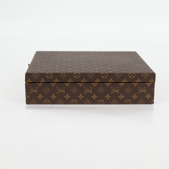 LOUIS VUITTON Monogram Jewelry case Jewelry Box LV Auth 125659SAV