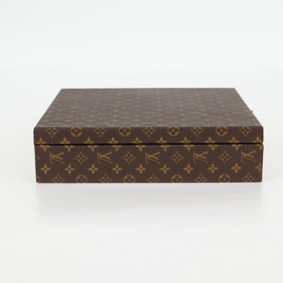 LOUIS VUITTON Monogram Jewelry case Jewelry Box LV Auth 125659SAV
