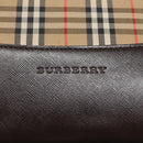 BURBERRY Nova Check Tote Bag Canvas Beige Gold Auth 125661-14